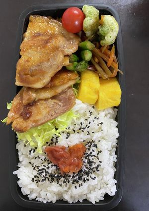 頑張るパパへ105生姜焼き弁当-レシピのメイン写真