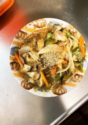 レンジ簡単きな粉オイスター焼肉味甘酢酢豚-レシピのメイン写真