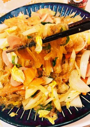 簡単♡残り野菜de春雨炒め-レシピのメイン写真