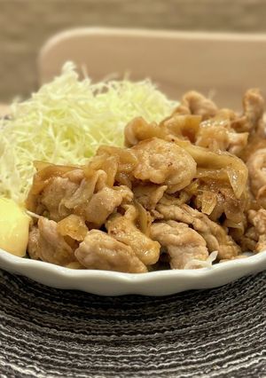 しゃぶしゃぶ肉で★豚の生姜焼き-レシピのメイン写真