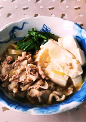 にら入り肉豆腐-レシピのメイン写真