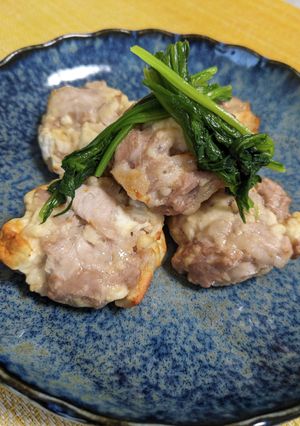 はんぺんと豚こま肉のつくねトースター焼き-レシピのメイン写真