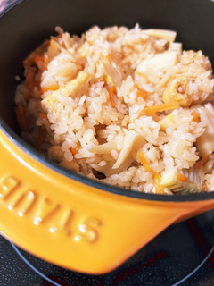 STAUBで☆タケノコご飯-レシピのメイン写真