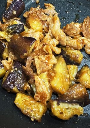 ナス豚甘酢-レシピのメイン写真