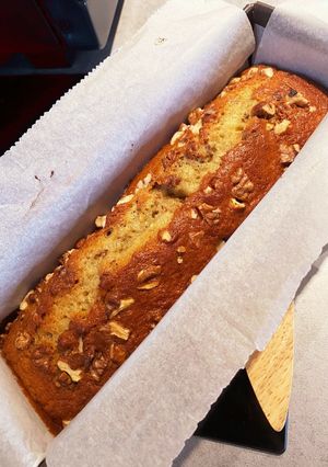 くるみ乗せバナナケーキ-レシピのメイン写真
