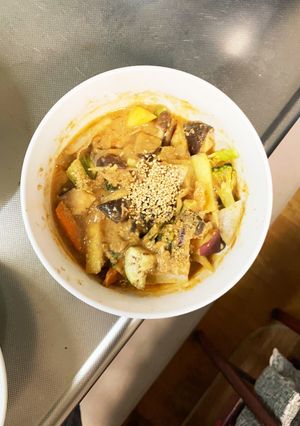 レンジフルーティー味噌味根菜茄子野菜炒め-レシピのメイン写真