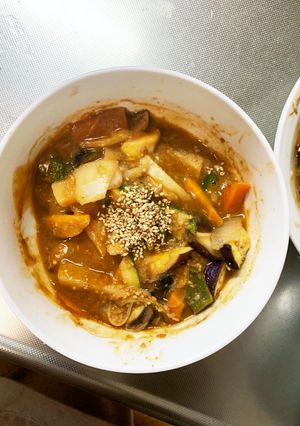 簡単きな粉油淋鶏味ツナ根菜茄子野菜炒め-レシピのメイン写真