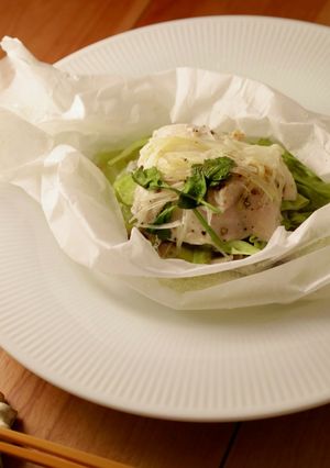 ＊鶏むね肉の紙包み蒸し＊-レシピのメイン写真
