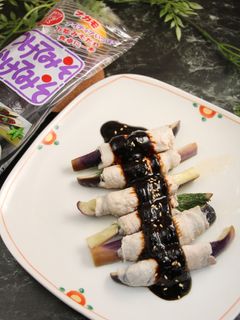 簡単!茄子の肉巻きのダシ煮-レシピのメイン写真