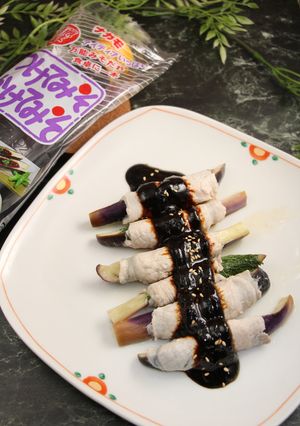 簡単！茄子の肉巻きのダシ煮-レシピのメイン写真