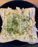 ポテトフレークトースト　簡単朝食パン