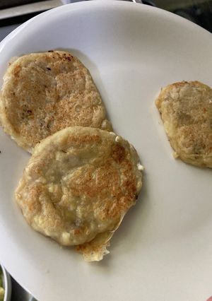 バナナと豆腐のパンケーキ　覚書　-レシピのメイン写真