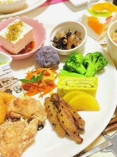 唐揚げ・たけのこごはんの春の夕飯メニュー-レシピのメイン写真