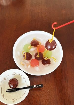 玉羊羹でヨーヨー釣り-レシピのメイン写真