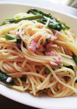 春だしのらぼう菜でいいんでね？パスタ-レシピのメイン写真