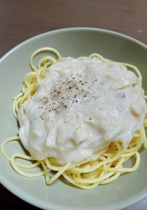 簡単クリームパスタ-レシピのメイン写真