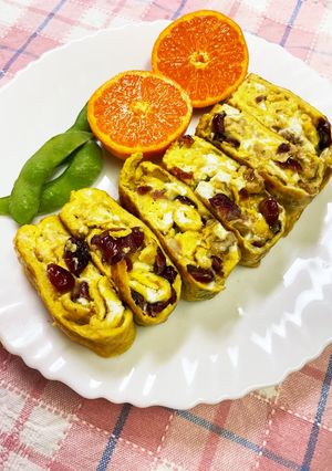☆華麗なるクランベリーチーズ☆卵焼き-レシピのメイン写真