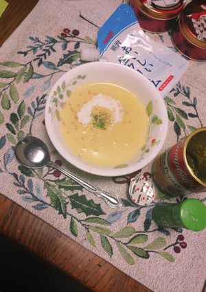 キャンベルコーンスープにも！クリープon-レシピのメイン写真