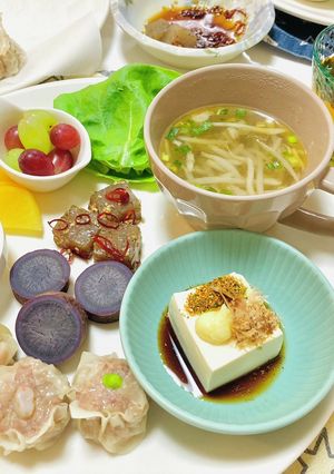 焼売ごはん献立・ひき肉簡単料理です♪-レシピのメイン写真