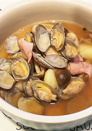 あさりとベーコンのスープ-レシピのメイン写真