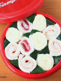 お弁当に♪簡単ぐるぐるサンドイッチ♪-レシピのメイン写真