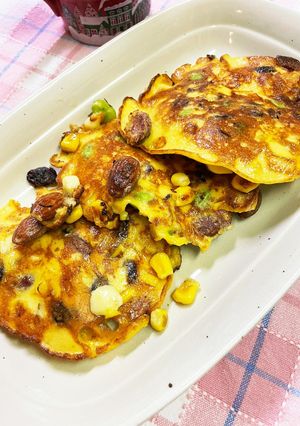 ドライフルーツ入　　　　チーズパンケーキ-レシピのメイン写真