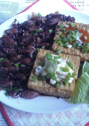 網焼き絹厚揚げ&ホタルイカのオイル炒め-レシピのメイン写真
