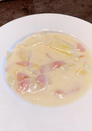 新玉ねぎとベーコンのクリームシチュー-レシピのメイン写真