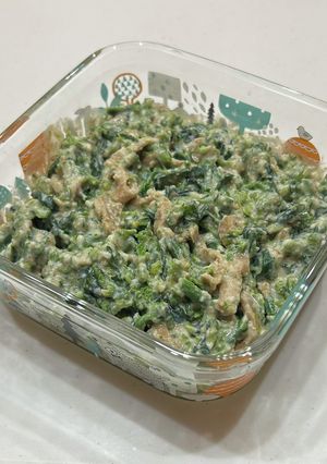 菜の花としみしみおあげの白和え-レシピのメイン写真