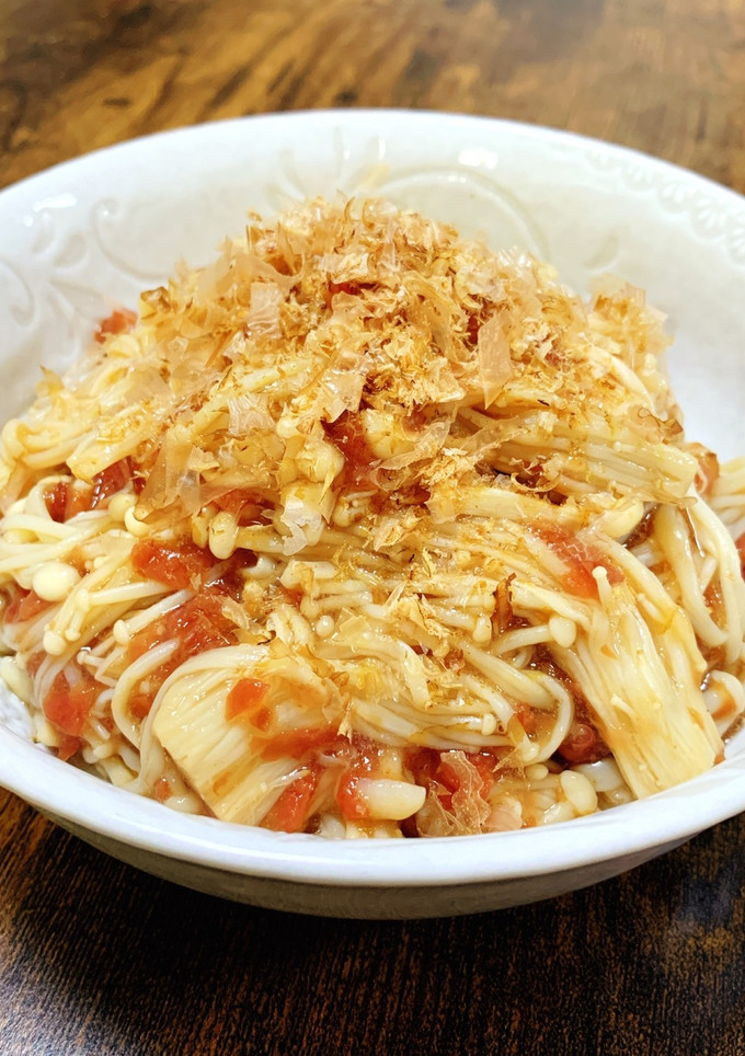 簡単♪ヘルシー♪えのきの梅肉和え-レシピのメイン写真