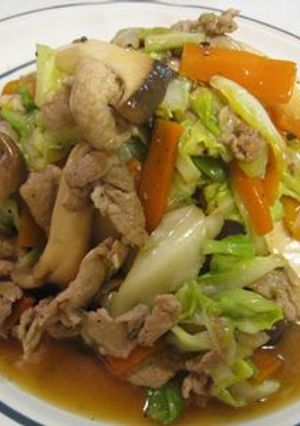 春キャベきのこの肉野菜炒め-レシピのメイン写真