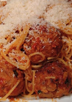 ルパン風ミートボールパスタ(コストコ)-レシピのメイン写真