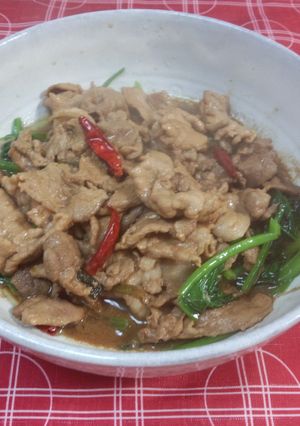 豚肉とほうれん草のエスニック炒め-レシピのメイン写真