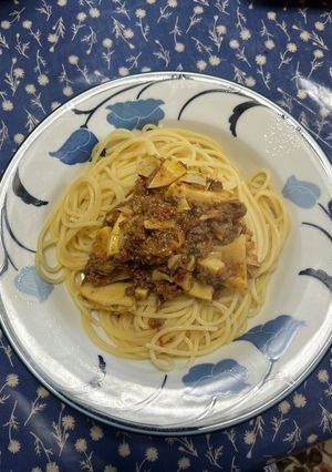 筍のミートソーススパゲッティ-レシピのメイン写真