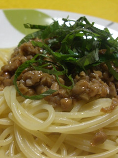 超簡単★調味料いらずの納豆スパゲティ-レシピのメイン写真