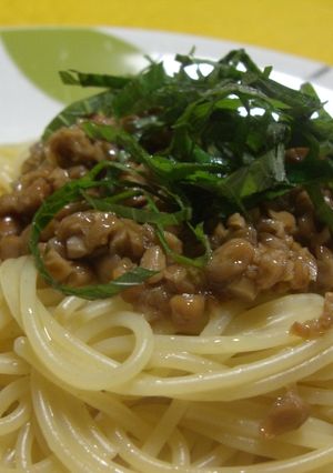 超簡単★調味料いらずの納豆スパゲティ-レシピのメイン写真