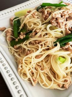 素麺アレンジ 塩焼きそば風チャンプルー-レシピのメイン写真