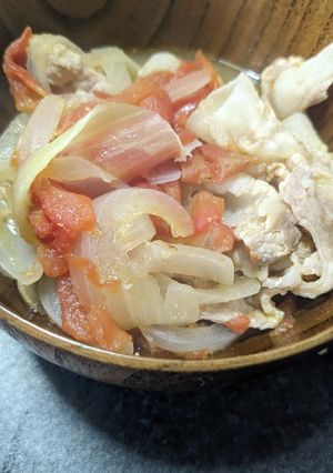 トマトのめんつゆ煮込み-レシピのメイン写真