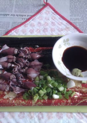 ボイルホタルイカ＋わさび醤油のタパス-レシピのメイン写真