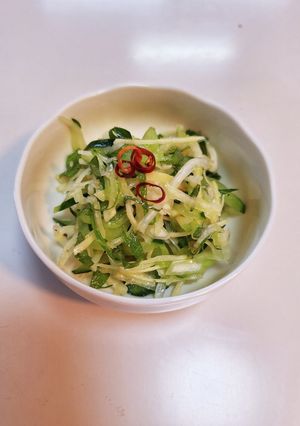 さっぱり食べるきゅうりとキャベツのサラダ-レシピのメイン写真