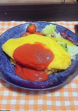 【喫茶たぬたぬ】たぬき印の特製オムライス-レシピのメイン写真