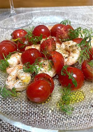簡単ミニトマトと海老のマリネ-レシピのメイン写真