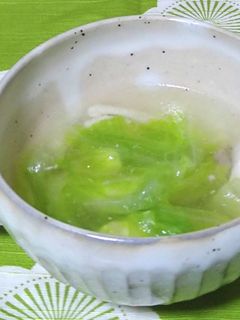 レタスと鶏肉のスープ-レシピのメイン写真