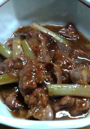 鶏きもの炒め煮-レシピのメイン写真