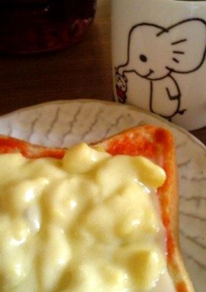 ＊ふわふわとろたまチーズトースト＊-レシピのメイン写真