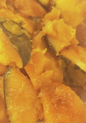 水無し簡単！レンジでかぼちゃの煮物-レシピのメイン写真