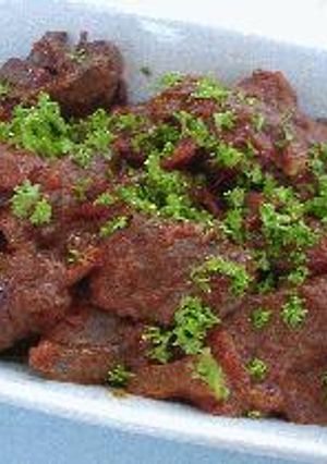 鶏レバーの赤ワイン煮-レシピのメイン写真