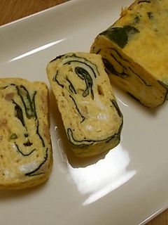 簡単給食 ツナとわかめのたまご焼き-レシピのメイン写真