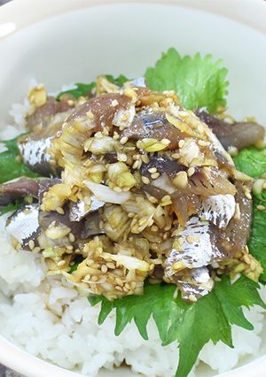 簡単パパっと！いわしのねぎ漬け丼-レシピのメイン写真