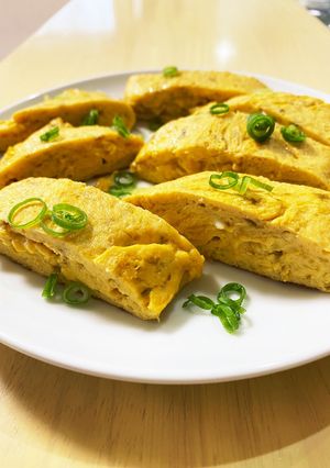 お弁当おかず『ごはんですよ！』で卵焼き-レシピのメイン写真